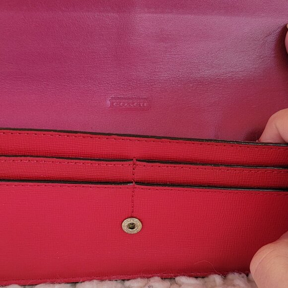 New Coach Rowan Satchel in Bright Violet with Wallet - Picture 8 of 11